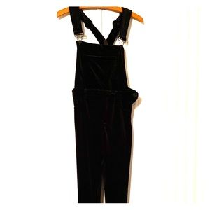 Velvet overalls